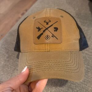 Trophy Tracker, Tan and Black Hunting Cap